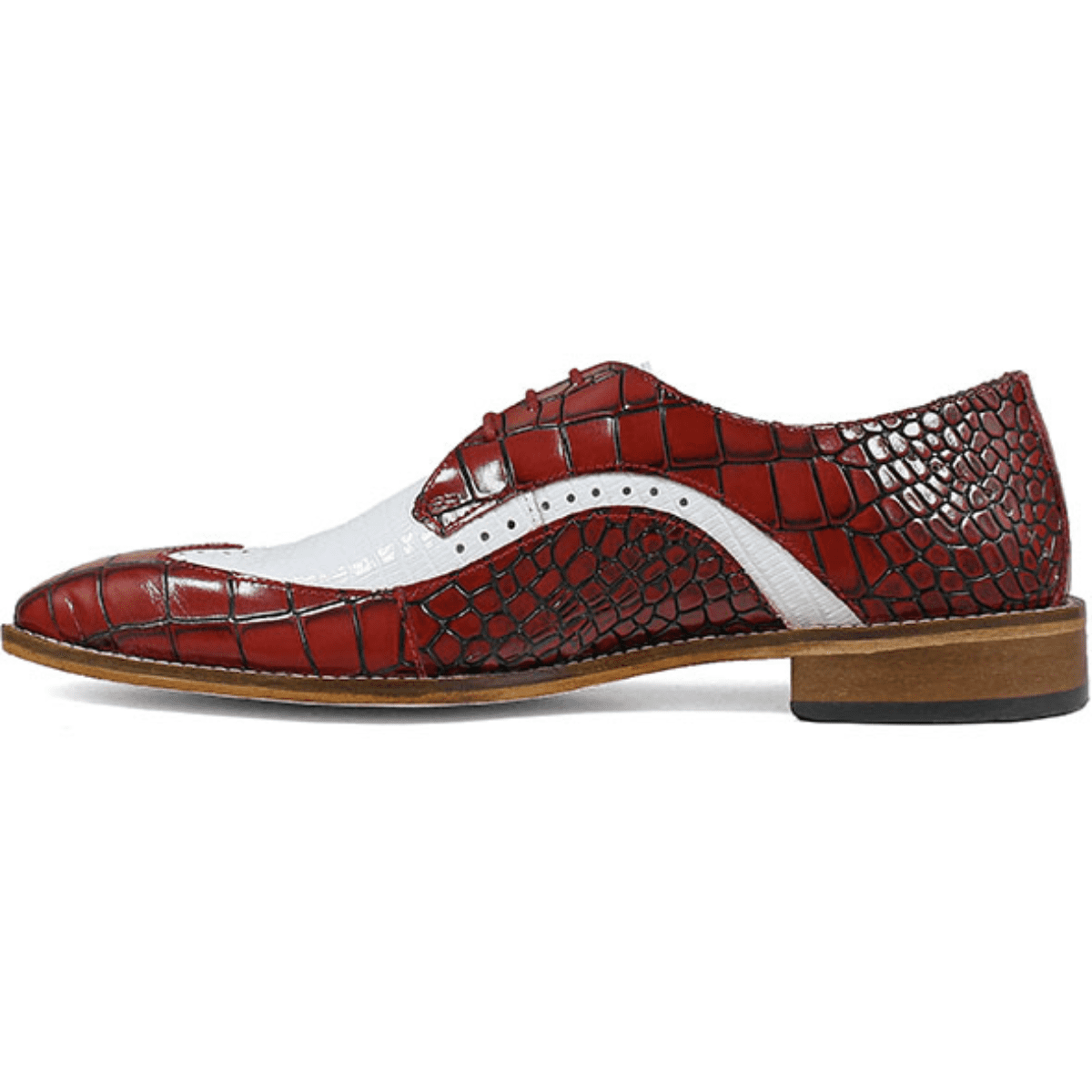 STACY ADAMS Mens Trazino Croco-Lizard 