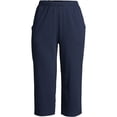 thumbnail image 3 of Lands' End Women's Tall Sport Knit High Rise Elastic Waist Capri Pants, 3 of 4