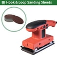 thumbnail image 2 of Unique Bargains 100 Pcs Round Sandpaper 2000 Grit Hook and Loop Sanding Sheets Universal for Automotive Refinishing Woodworking 125x125mm Aluminum Oxide Red, 2 of 7