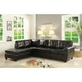 thumbnail image 4 of Gallant 111 in. W 2-piece Faux Leather L Shape Sectional Sofa in Black, 4 of 4