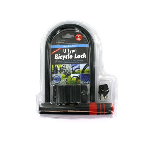 U-Type Bicycle Lock With Two Keys (Pack Of 1)