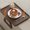 Brown, variant on Adjustable Couch Arm Tray, Plastic Rotating Sofa Armrest Tray Table