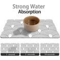 thumbnail image 3 of Dog Food Mats for Floors Super Absorbent, Pet Cat Food Mat - Non Slip Dog Bowl Mats for Food and Water, Eco-Friendly Boho Dog Placemats Feeding Mat, 3 of 6