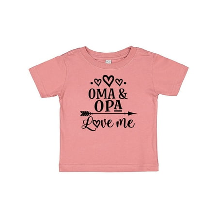 

Inktastic My Oma Opa Love Me Grandkids Gift Baby Boy or Baby Girl T-Shirt