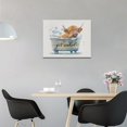 thumbnail image 3 of Bathroom Highland Cow Wall Decor Longhorn Cow in Bathtub Wall Art Farmhouse Bathroom Pictures Beach Canvas Painting Print Modern Artwork Framed for Bathroom Restroom 12"x16", 3 of 6