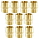 thumbnail image 1 of 10 Piezas De De Tubería De Latón Niple Hexagonal 1/2 "x 1/2" NPT Conector De Tubería Macarena Conector macho de doble extremo macho, 1 of 6