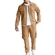 thumbnail image 2 of Ceisia Men's Regular Fit Cargo 2-Piece Set Long Sleeve Button-Down Jacket with Elastic Waist Drawstring Pants Gifts, 2 of 8