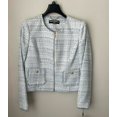 thumbnail image 2 of Karl Lagerfeld Paris Tweed Fringe Jacket Blazer, 2 of 8