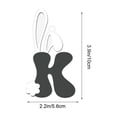 thumbnail image 3 of Decoraciones de Pascua, adornos de Pascua, regalos de Pascua Adorno de letra con orejas de conejo de madera de Pascua Letrero colgante de madera, 3 of 6