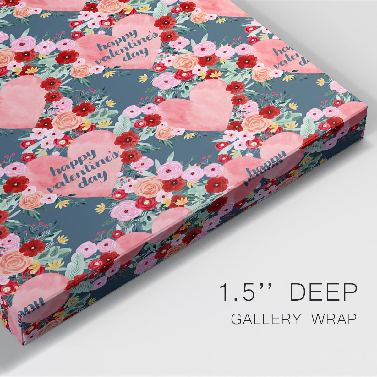 Sweet Hearts Collection E Premium Gallery Wrapped Canvas - Ready to Hang