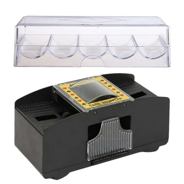 Xuanheng Automatic Card Shuffler Shuffling Machine+ Chips Tray Case
