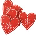 thumbnail image 1 of 10PCS Christmas Ornament Star Bell Heart Xmas Tree Ornament Hanging Decor, 1 of 10