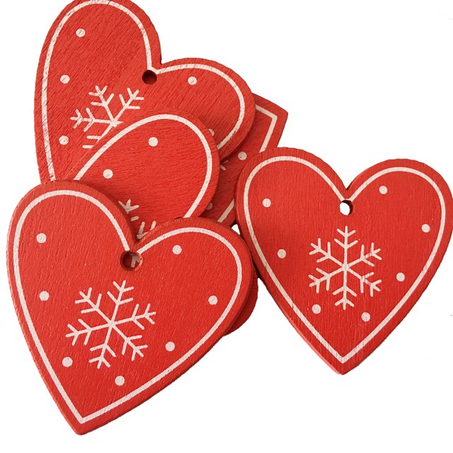 10PCS Christmas Ornament Star Bell Heart Xmas Tree Ornament Hanging Decor