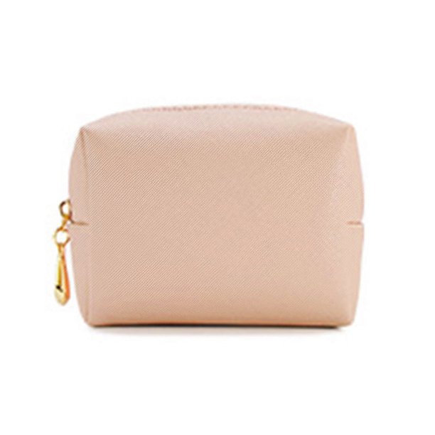 Bolsa de viaje portátil para cosméticos, bolsa de cosméticos pequeña, portátil, para mujer, de PU, impermeable, bolsa de almacenamiento de cosméticos