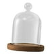 thumbnail image 3 of Campana de cristal transparente con base de madera, multiusos, redonda, de 3,5 pulgadas de diámetro. Estilo B, 3 of 9