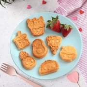 Waffle Wow! Fun Food Friends Mini Waffle Maker - 7 Different Kawaii Style Design Pancakes Featuring an Avocado Pizza Ramen Taco & More