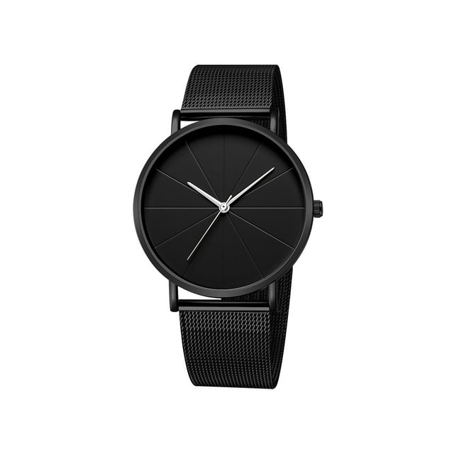 Reloj de cuarzo para hombre, relojes de moda para hombre, reloj sencillo de acero inoxidable para negocios.