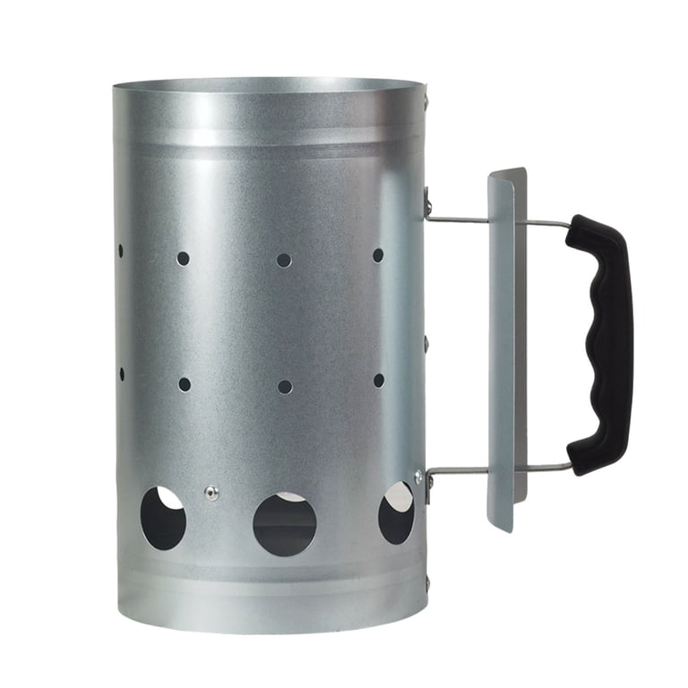 Charcoal Grill Starter With Large Capacity Chamber, Fast Even Charcoal Ignition Tool For BBQ Smokers Outdoor Cooking Camping Patio Grilling Accessories