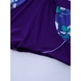 thumbnail image 5 of inhzoy Kids Girls Rash Guard Swim Shirt Tankini Bikini Set Shorts Purple Floral 6, 5 of 7
