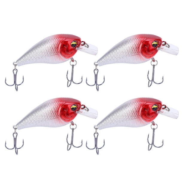 4 Uds simulación Artificial plástico Minnow manivela señuelo de roca cebo accesorio de pesca 3 #