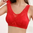 thumbnail image 3 of Push up Sports Bras for Women Lightly Lined Bra Feature V-Neck Sport Bra Style W-1318 Red 42, 3 of 5