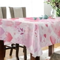 thumbnail image 3 of Ryvnso Pink Loving Heart Rectangle Table Cloth Tablecover Dinning Tablecloth 54"x54", 3 of 8