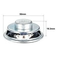 thumbnail image 2 of Unique Bargains Haut-Parleur 5W 4 Ohm Forme Ronde 50mm pour Audio DIY 2 Pcs, 2 of 3