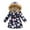 Black, variant on Kids Girls Long Puffer Jacket with Faux Fur Hood Parka Winter Coats for Toddler Girls Fleece Lined Down Jacket Coat