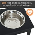 thumbnail image 6 of Spaco 23" Wooden Heavy Duty Dog Food Bowls, Pet Elevated Feeding Station, Black, 6 of 10
