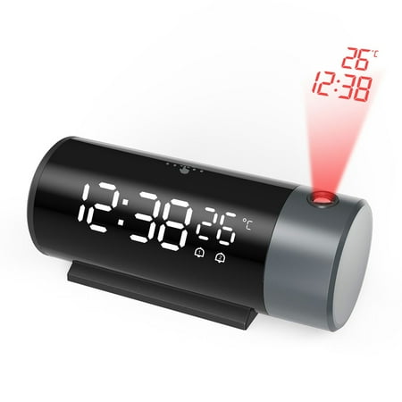 RichLink Red Line Projection Clock Led Temperature Electronic Digital Alarm Clock