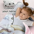 thumbnail image 2 of AOLOA Personalized Toddler Nap Mat for Preschool, Custom Name Kids Nap Mat with Pillow Cover and Nap Blanket, Daycare Nap Mats for Kindergarten, Moon Bear Design Rolled Slumber Bags Easy to Carry, 2 of 8