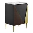 thumbnail image 3 of Modway Alchemist 24" Bathroom Vanity in White Black, 3 of 16