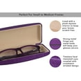 thumbnail image 3 of Hard Shell Eyeglass Case Clamshell Fits Medium Frames, Reading Glasses, Sunglasses for Women Men, 3 of 6