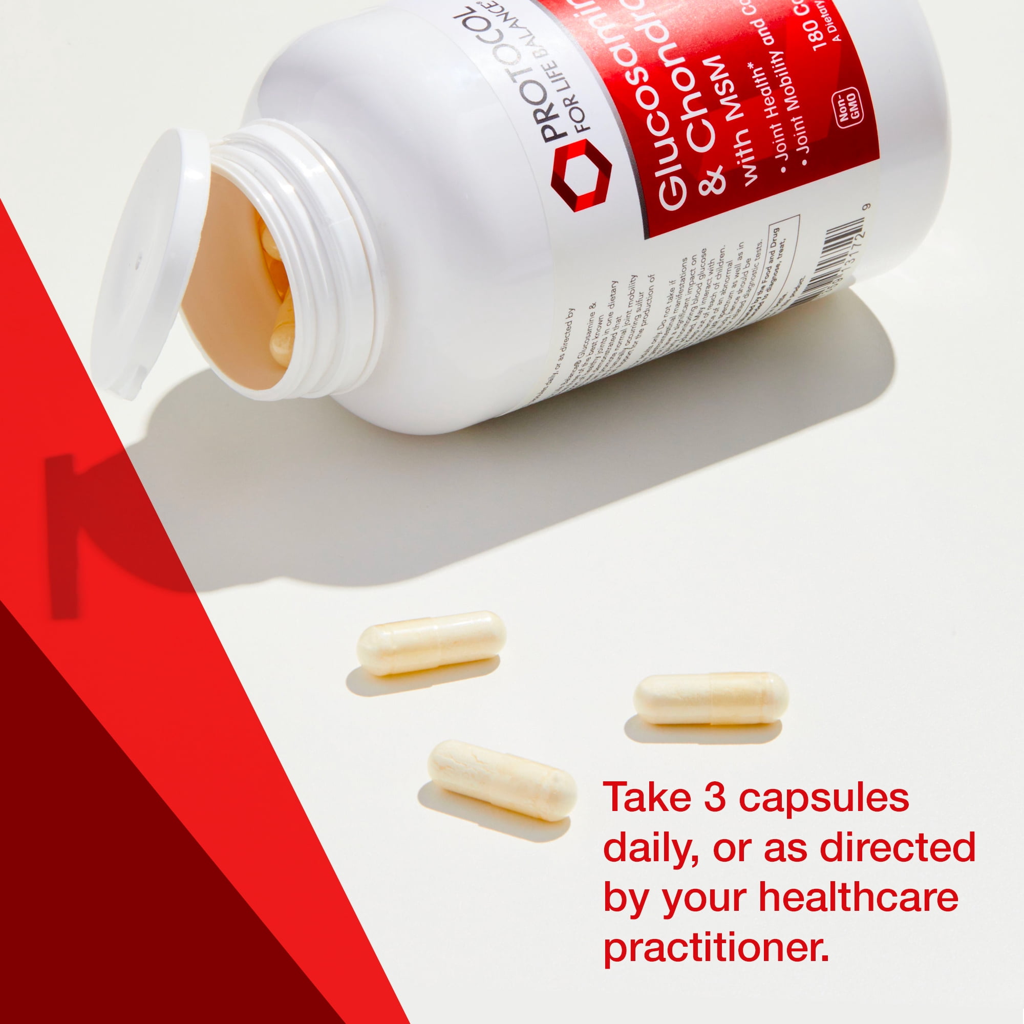 Protocol for Life Balance Glucosamine Chondroitin MSM - Joints - 180 Caps