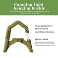 thumbnail image 3 of Ligera de campamento GZ Lámpara Carabiner ABS GZ Hanger para pesca al aire libre () Verde, 3 of 3