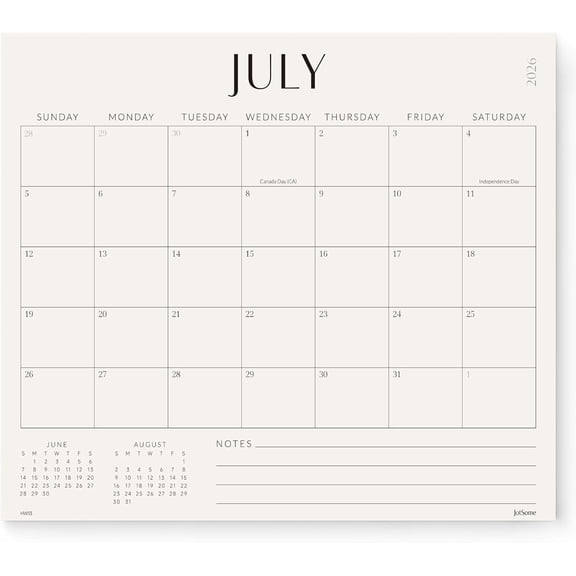 Jotsome 2026-2027 Magnetic Wall Calendar,11"x13" Large Writing Space Tear-Off Family Planner