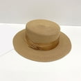 thumbnail image 2 of MEICHEN Summer Beach Sun Hat for Women Fashion Wide Brim Panama Hat Flat Top Bucket Hat, 2 of 3