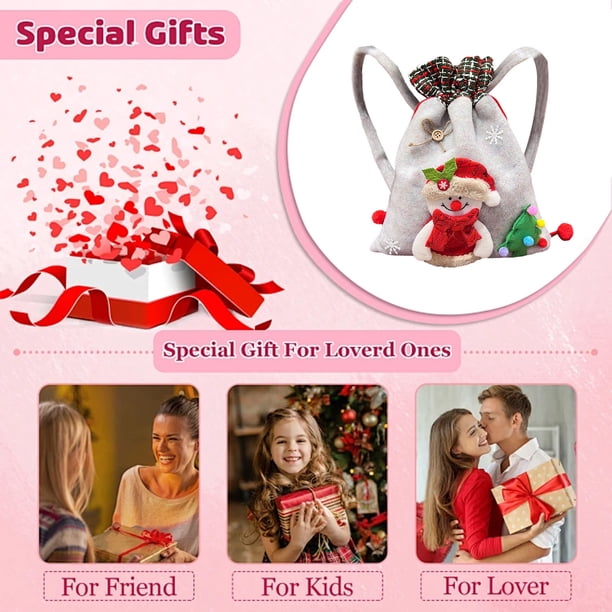 Lote De 30 Mochilas Navideñas Con Diseño De Papá Noel - Regalos Infantiles Para Navidad