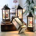 thumbnail image 5 of Eosunjian Wind Lights Christmas Style Cartoon Santa Claus/Snowman Model Create Atmosphere Hanging Xmas Lanterns, 5 of 13