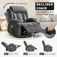 thumbnail image 5 of Sunvasagoo Modern Manual Reclining Sofa with Massage and Heat,Adjustable Recliner Massage Chair for Adults and Seniors,Padded Seat Backrest with Lumbar Support for Living Room, 5 of 10