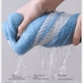 thumbnail image 4 of Toalla cuadrada de color macarrón fresco, suave toalla de vellón coral para el hogar, toalla absorbente para el baño y el rostro para parejas, 4 of 5