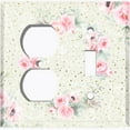 thumbnail image 4 of Metal Light Switch Plate Cover Elegant Pink Rose Spotted Tile FLW114, 4 of 13