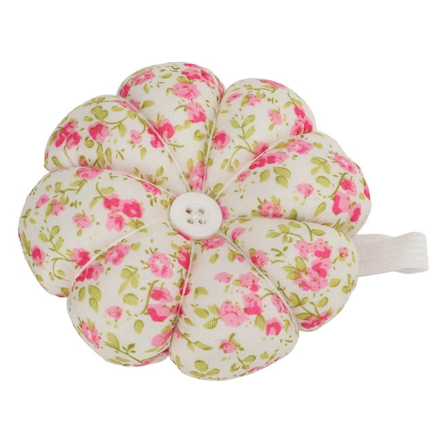 Pin Cushion, Cute Cartoon Elasticity Needle Holder Pumpkin Shape Wristband Design For Home For Sewing