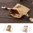 thumbnail image 4 of Injueey 2 piezas de bolsa de lino transpirable buena decoración bolsa perfumada suministros de vacaciones accesorios de fiesta contenedor de Kits de decoración para fiestas Beige/10*14cm, 4 of 6