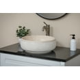thumbnail image 6 of Gral Round Vessel Sink in Beige Marble with Hammered Exterior, 6 of 13