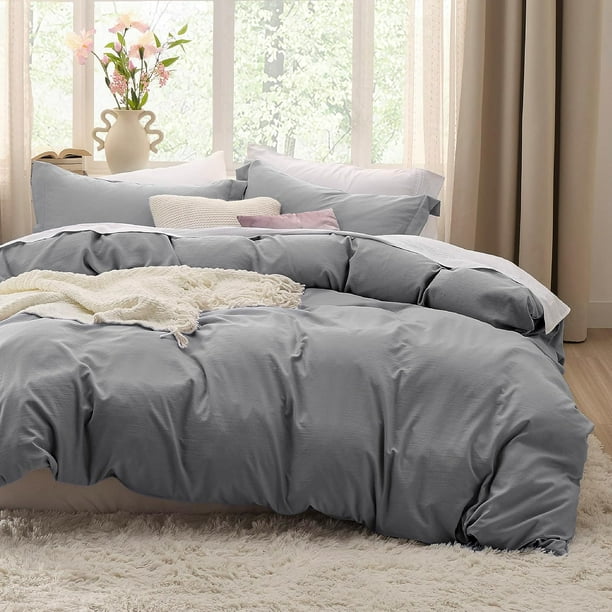 Funda Nórdica King Size - Suave Prelavado King Duvet Cover Set, 3 Piezas, 1 Funda Nórdica