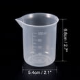 thumbnail image 3 of Unique Bargains 3pcs Measuring Cup Labs PP Plastic Graduated Beakers 100ml, 3 of 6