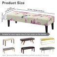 thumbnail image 7 of Whosucclay Hummingbird Cherry Blossom Print Dining Bench Slipcover Rectangle Bench Cover for Dining Room, Living Room, Bedroom, Kitchen Waterproof Benches Seat Covers Universal Bench Protectors, 7 of 7
