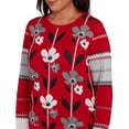 thumbnail image 4 of Alfred Dunner Womens Petite Vertical Flower Zig Zag Sweater, 4 of 4