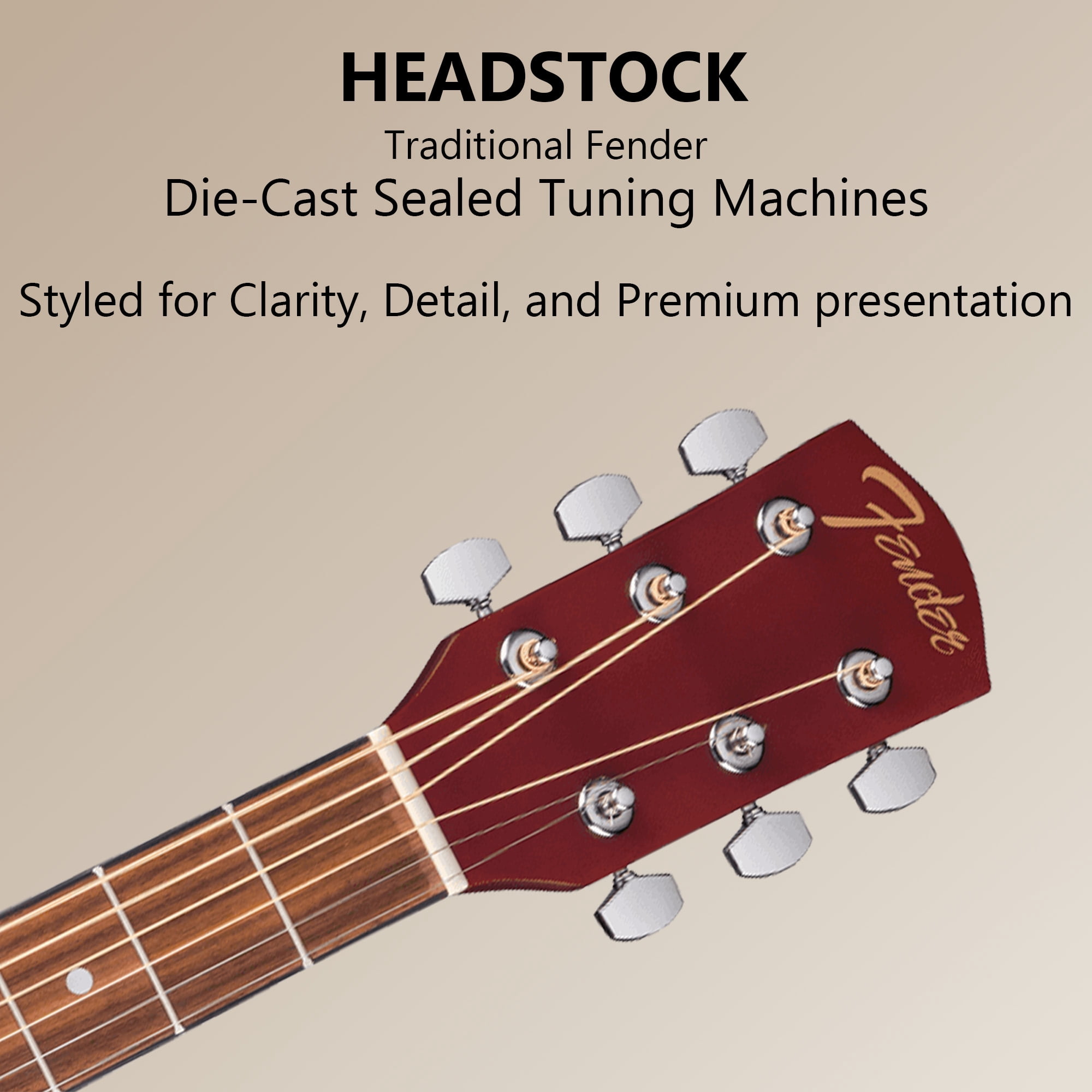 Fender FA Series Dreadnought Acoustic-Electric Guitar - 2-Color Sunburst w/ Gig Bag